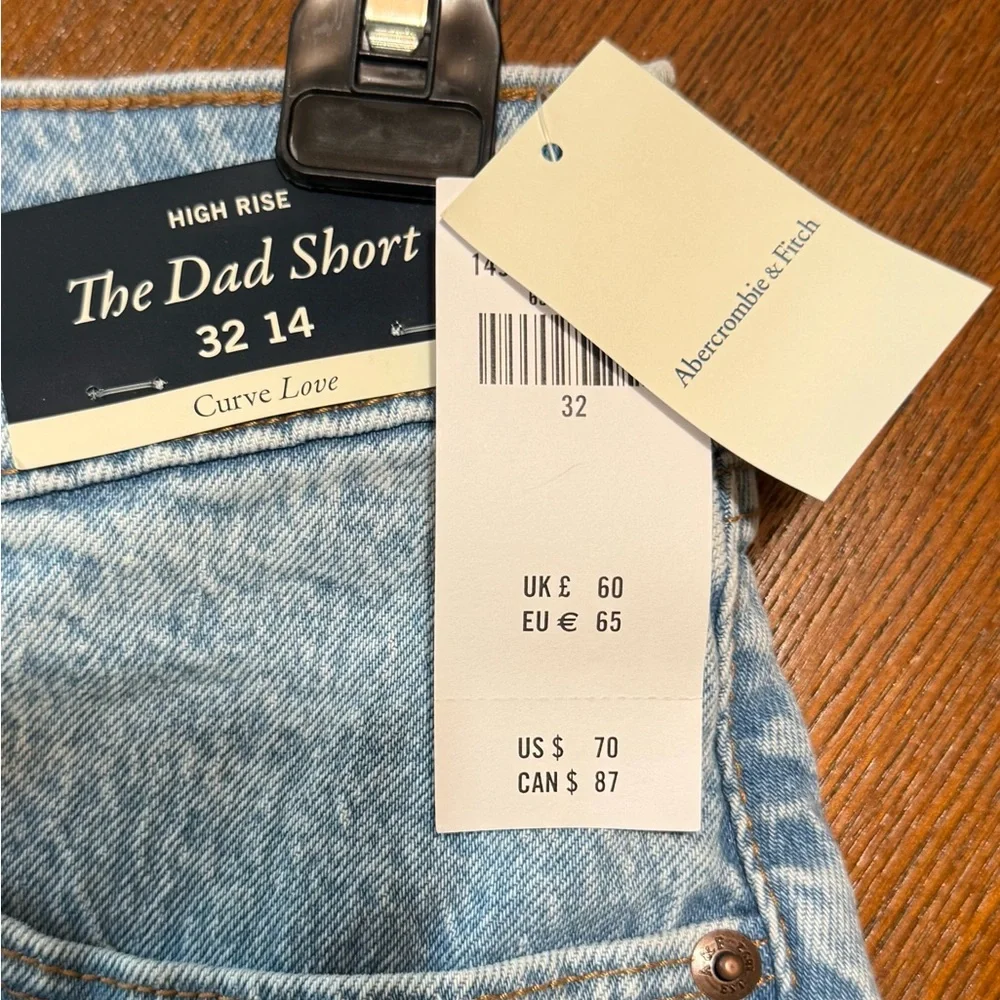Abercrombie & Fitch Light Blue Denim Jean Shorts - Picture 3 of 4